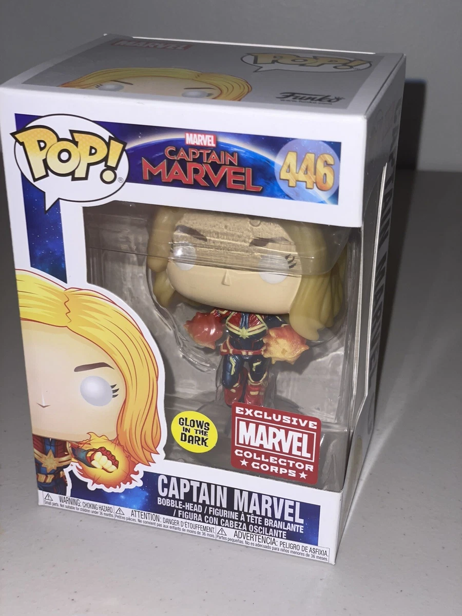 Funko POP! Marvel: CM - Captain Marvel - Glowing Hands - Walmart Exclusive