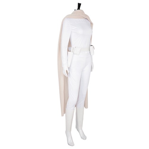 Padme Amidala Cosplay Kostüm Weltraumschlacht Rollenspiel Outfit Umhang - Bild 4 von 16