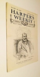 Harpers Weekly 1901, Portrait of Edward M Shepard ~ General Russell A. Alger