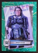 2025 Topps Chrome WWE PIPER NIVEN #152 Teal Lazer Refractor Numbered /175