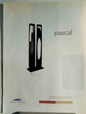 PASCAL ART PIECE VTG ORIG  2005 ADVERTISEMENT