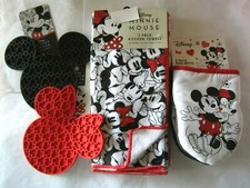 Mickey Mouse Minnie Disney Silicone Trivet Kitchen Towels Mini Mitts Home, NEW