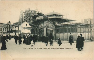 CPA AK PARIS 12e Station du Métropolitain Bastille (925377)