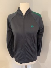 Youth Boys Starter Gray Grey Green Full Zip LS Track Jacket Size XL 14-16