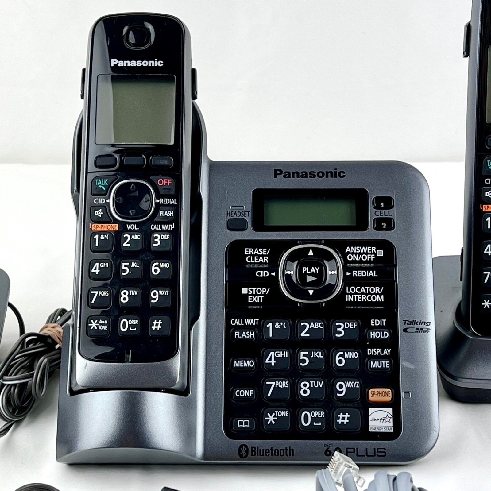 Panasonic KXTG7641 DECT 6.0 Plus Cordless Phone Answer Machine Combo