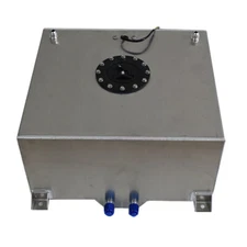 Labwork 15 Gallon Polished Aluminum Racing Drift Fuel Cell Tank & level Sender