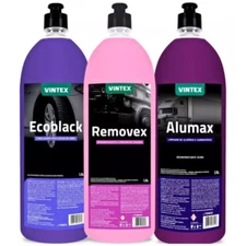 Removex + Alumax + Ecoblack Automotive Car Clean Maintenance Kit 3 x 1.5L Vonixx