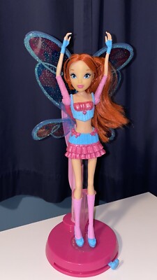 Retired Winx Club Magic Wings Bloom Music & Light Spin to Transform to Fairy