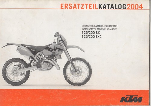 125/200EXC CHASSIS SPARE PARTS MANUAL 