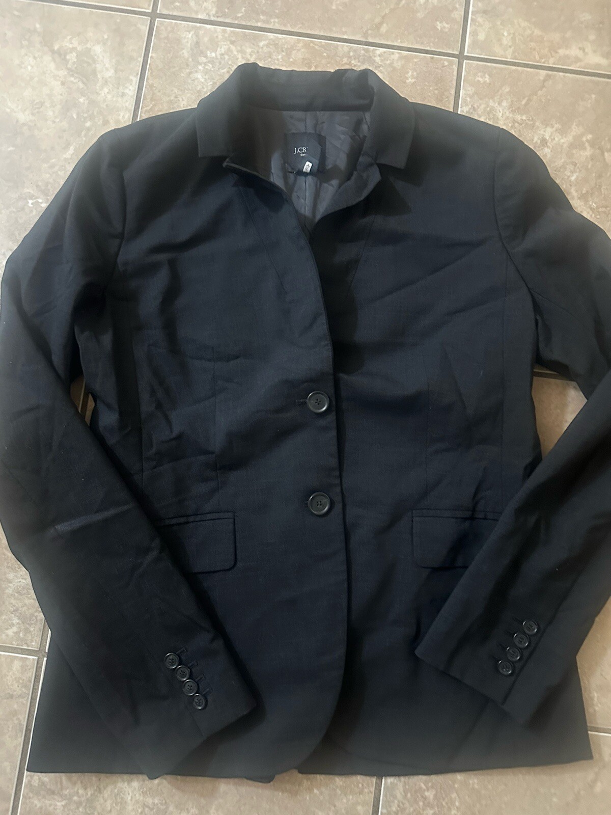 JCrew 8T 8 Tall Wool Blend Basic Jacket Blazer Bl… - image 1