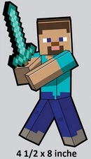 Minecraft Steve Wall Decal Peel & Stick Art Decor Cling Wallpaper Sticker Room