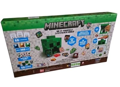 Minecraft Do-It-Yourself 3D Sticker Maker Kit New . Lot#QQ