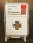 1/10 oz gold 2026 G$5 Eagle NGC MS 69