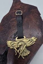 Golf Bag Hang Tag Charm Eagle Isleta Resort Casino Gold Tone Golfing New