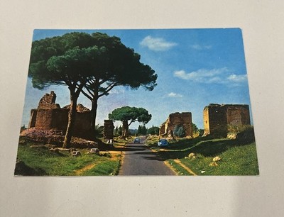 Vintage Rome Via Appia Antica Postcard Kodacolor Ektachrome Italy