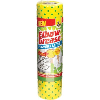 Ellenbogenfett Power Tücher 7er Pack Dual Action Peeling Wipe Küche Reinigungstücher