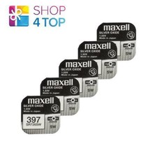 5x Maxell 397 396 SR726SW Silver Oxide 1.55V Watch Batteries Japan