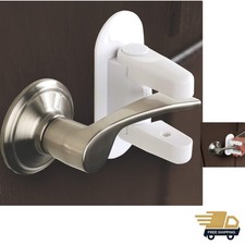 Childproof Door Lever Lock Set Unisex Baby Safe Adhesives Pack of 2