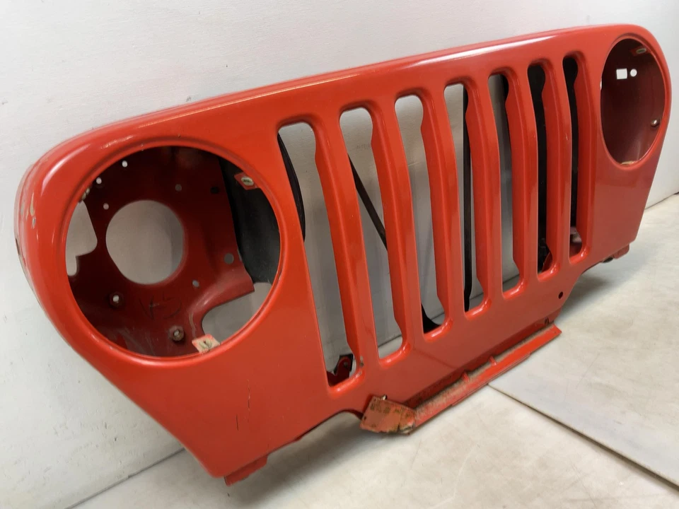 Jeep TJ Wrangler OEM Front Grille Shell Impact Orange PV5 1998 1999-2006 064243 - Image 4 of 4