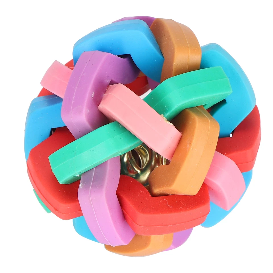 Small Dog Puppy Toy Colorful Soft Squeak Dog Plaything With Inside Bell Pet NEW - Image 3 of 4