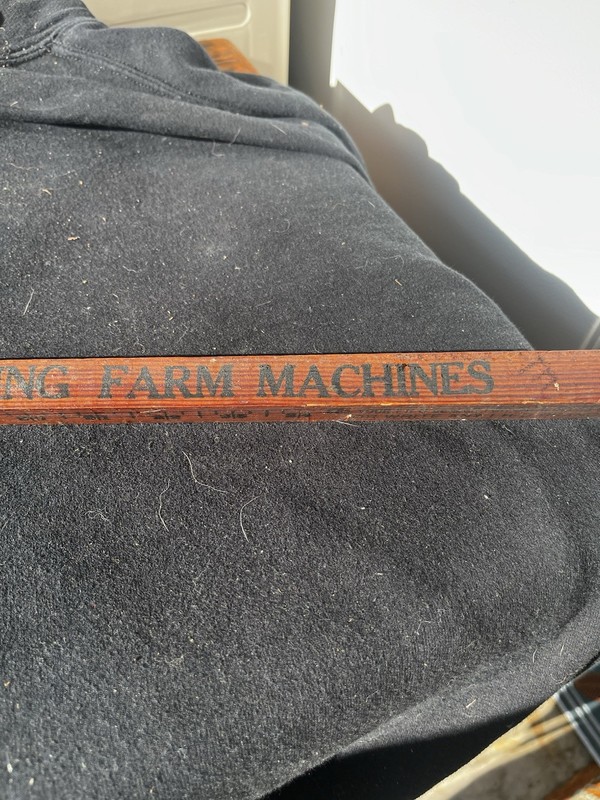 vintage international harvester farming wood dipstick
