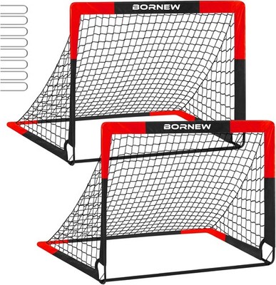 2Pcs Foldable Soccer Goal Net 7x5/6x4/4x3ft Portable Indoor Outdoor for Kids