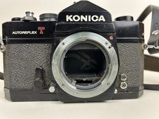 Konica Autoreflex T SLR Film Camera Body Black - SOLD AS IS FOR PARTS SEE VIDEO