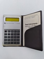 Vintage Texas Instruments TI-1035 Calculator w/ Manual Case