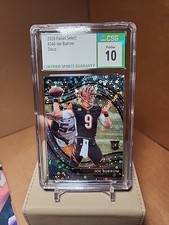 2020 Panini Select - Field Level Joe Burrow #346 Disco Prizm RC CSG PRISTINE 10