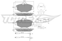 Tomex Brakes Bremsbelagsatz, Scheibenbremse TX 14-29 FüR MERCEDES-BENZ