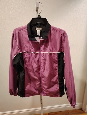 Classic Elements Vintage Women's Windbreaker Jacket Size Large Purple