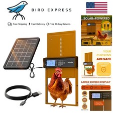 Solar Powered Automatic Chicken Coop Door with Timer/Light Sensor Modes