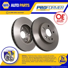 2x Brake Discs Pair Vented fits VAUXHALL INSIGNIA A 1.6 Front 08 to 12 296mm Set