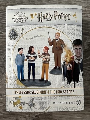 Dept. 56 Harry Potter Professor Slughorn & The Trio Figure Set Village Accessory