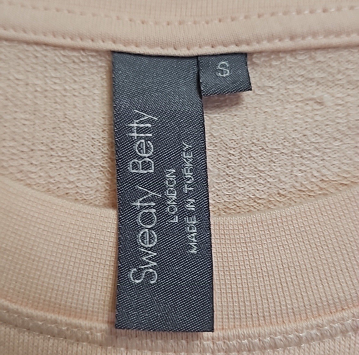 Sweaty Betty After Class longline sweatshirt in soft pink women's size small image 3