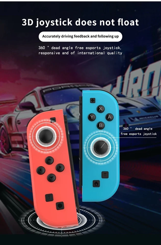 Official Nintendo Switch Joy Con Controllers Blue / Red - Image 3 of 4