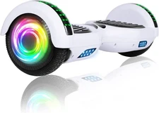 SISIGAD Scooters for Kids Ages 7-12, with Built-in Bluetooth Speaker and 6.5" Co