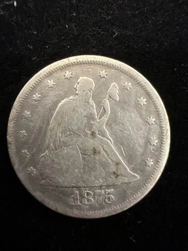 1875 Seated Liberty Quarter — photo from another recent sale