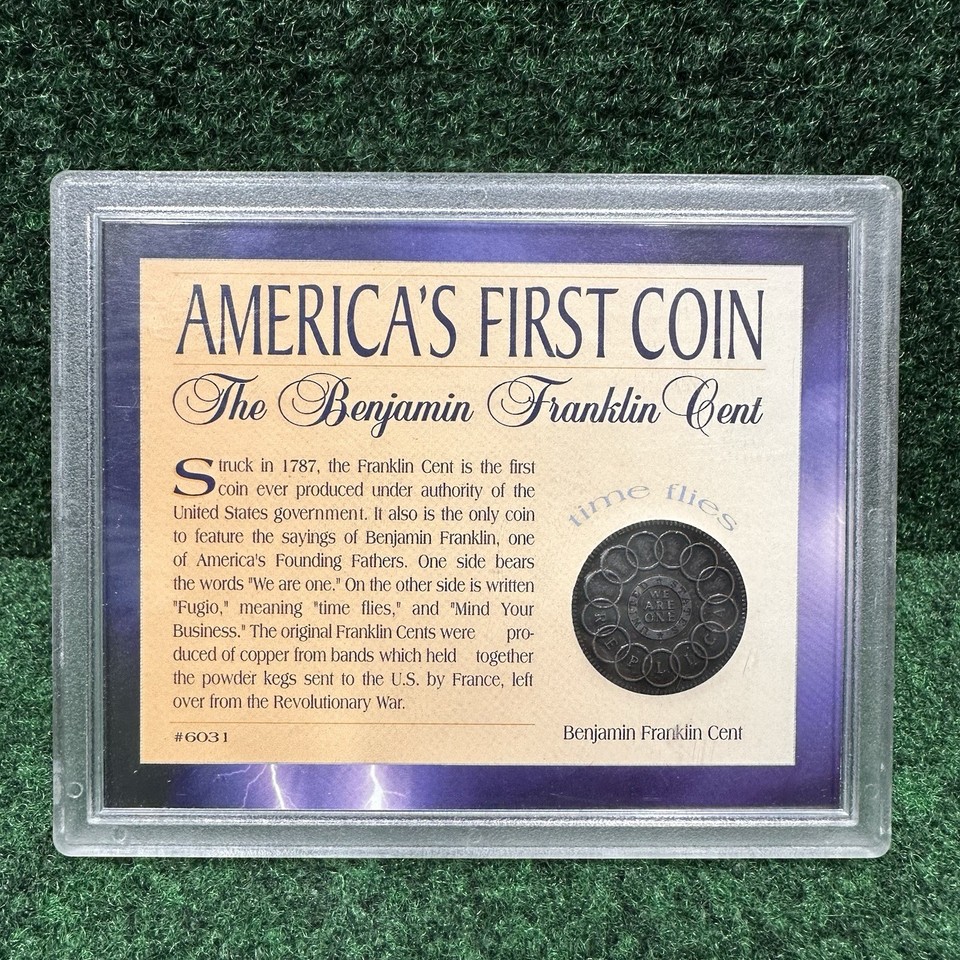 Benjamin Franklin Fugio Cent America's First Coin #6031 | eBay UK