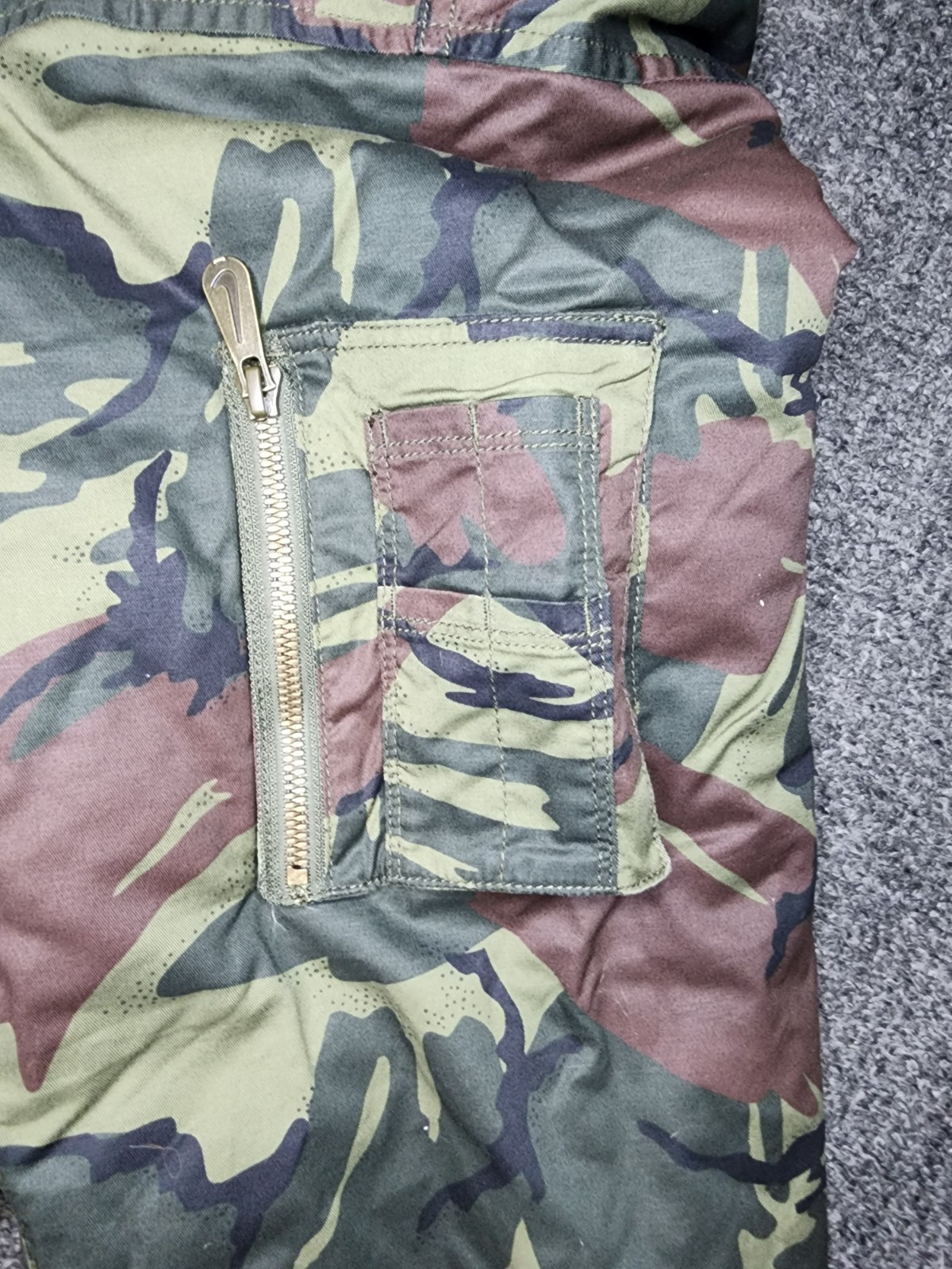 Nike Life Woven MA1 Flight Jacket Camo Insulated Men's Size Large - FB7591-222 image 4
