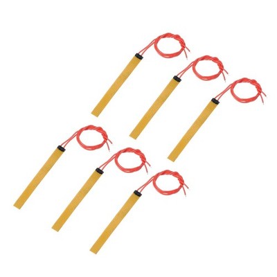 6pcs Heater Film Heating Plate 12V 12W Polyimide Heat Pad 93mmx10mm *vy