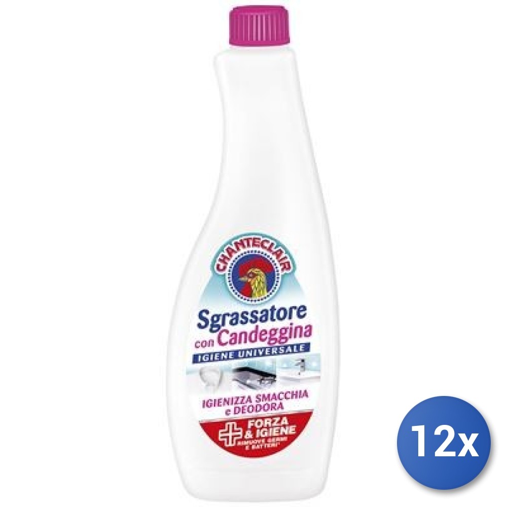 Chante Clair Sgrassatore Candeggina 12x 625ml - Kit Casa Splendente