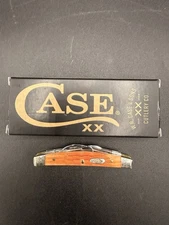 Case XX USA 2023 Crandall Jig Cayenne Bone 35808 Small Congress Pocket Knife