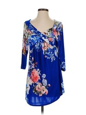 Bellamie Women Blue 3/4 Sleeve Blouse S