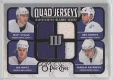 2007 O-Pee-Chee Quad Jerseys Nik Antropov Matt Stajan Ian White Ben Ondrus 0o2f
