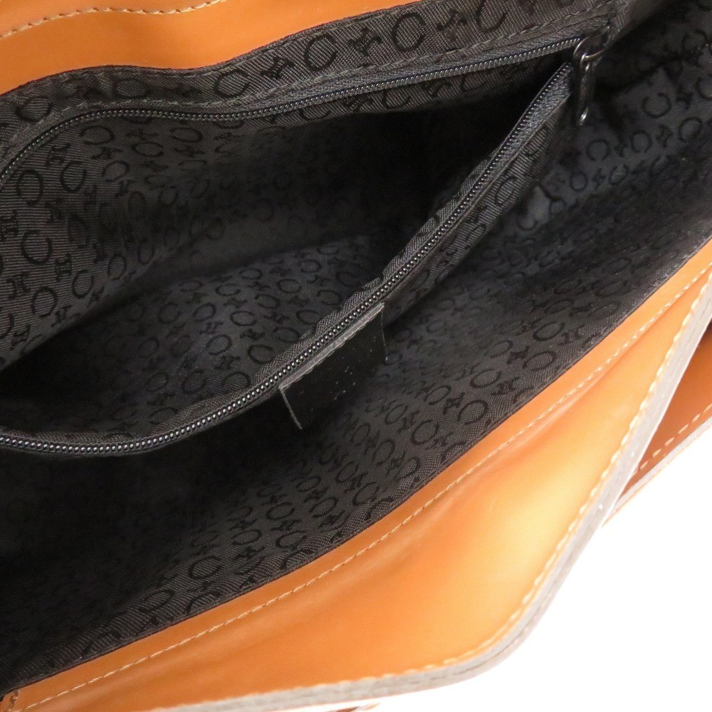 AUTHENTIC CELINE Shoulder Bag Camel Leather Embossed Leather — image 7
