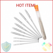 Large-Eye Blunt Needles, Stainless Steel Yarn Knitting Needles, Sewing Needles,