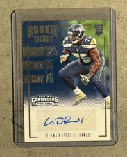 2016 Panini Contenders  Germain Ifedi RC Auto Rookie Ticket Seahawks