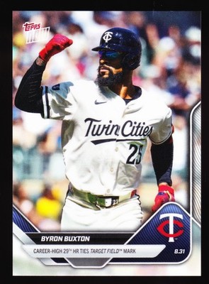 Byron Buxton Twins Ties Max Kepler Target Field 29th HR 2025 TOPPS NOW #640