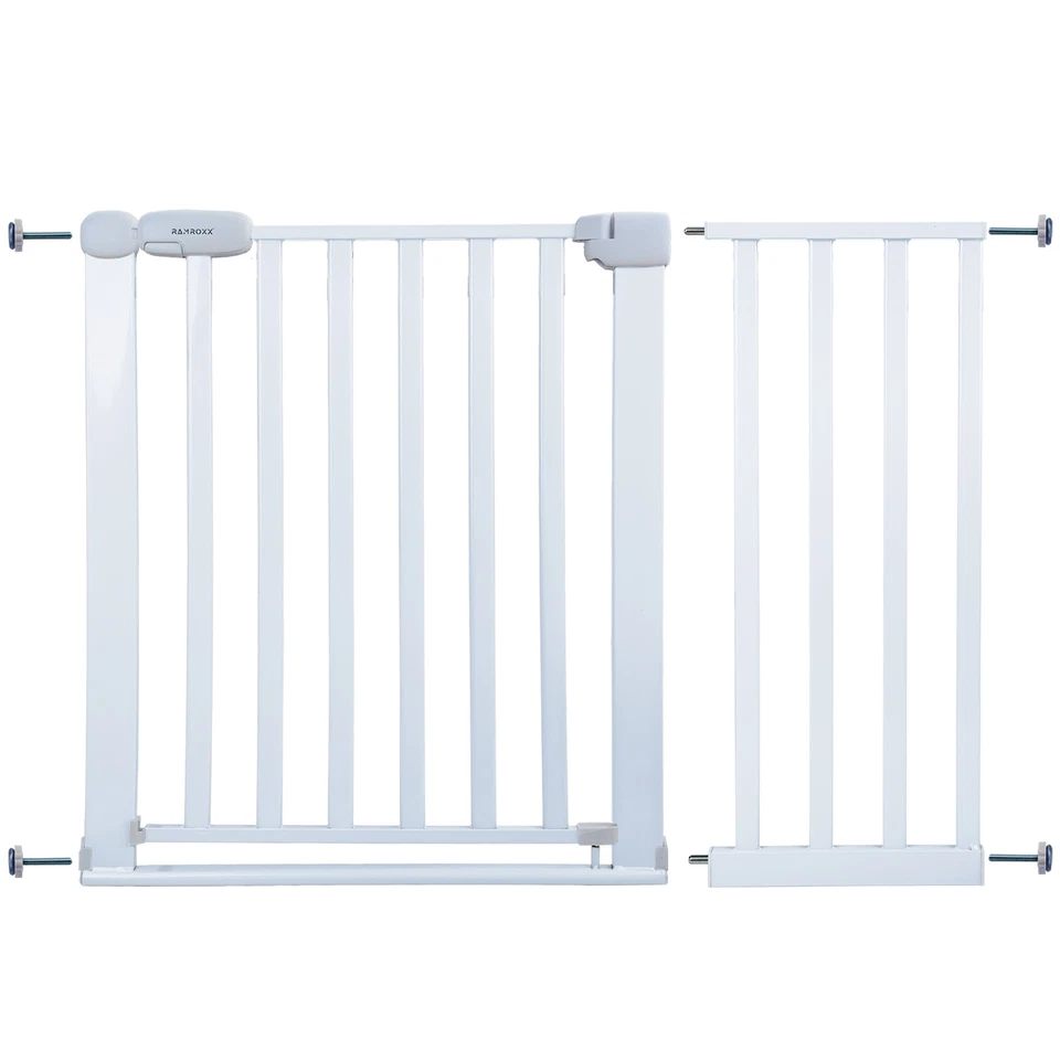 Absperrgitter Treppenschutzgitter weiß für 110-120cm Durchgang 77cm Hoch - Bild 2 von 4